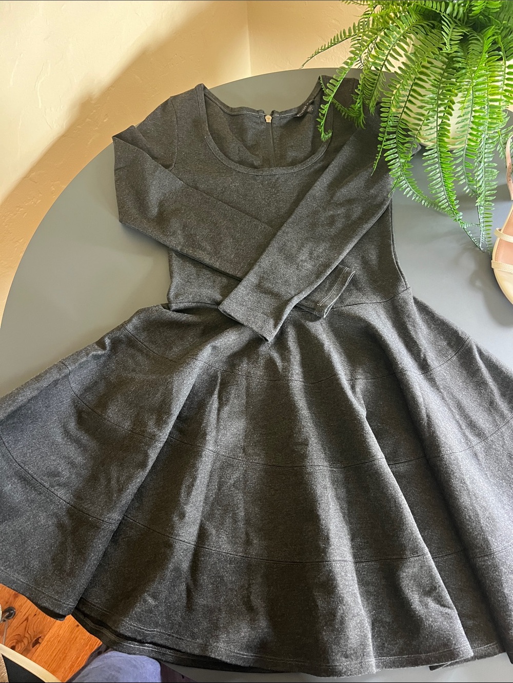 Felicity & Coco Charcoal Fit-and-Flare Mini Dress VTG